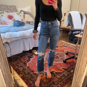 Abercrombie Ultra High Rise Straight jeans